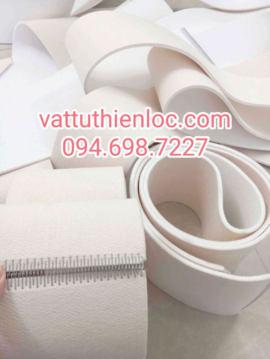 Băng tải Nỉ Nomex 100% cho máy giặt ủi Cleantech, đóng móc 319SS